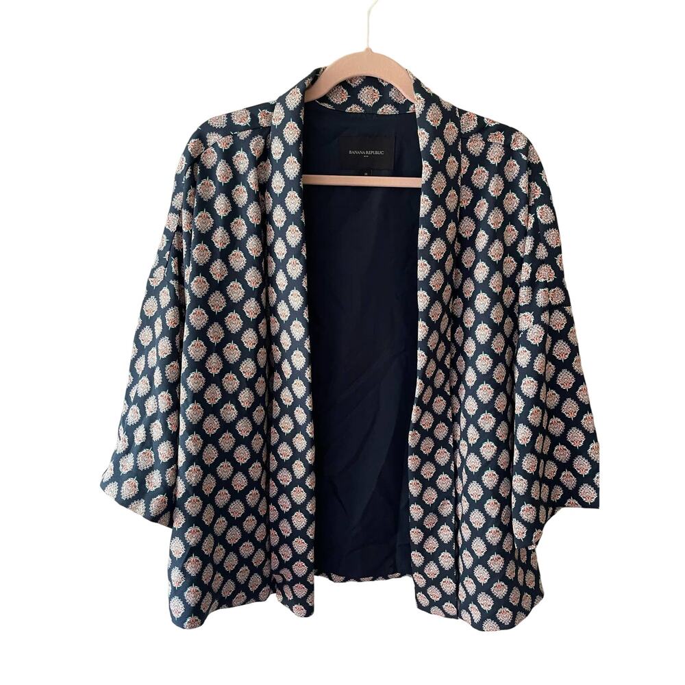 Banana Republic Pineapple Kimono Sleeve Blazer Size M